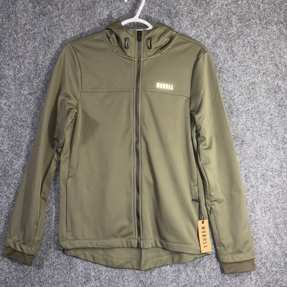 Zip-Up Jackets & Blazers - NWT NOBULL Women's Soft Shell Zip Up Jacket - Small - Army Green